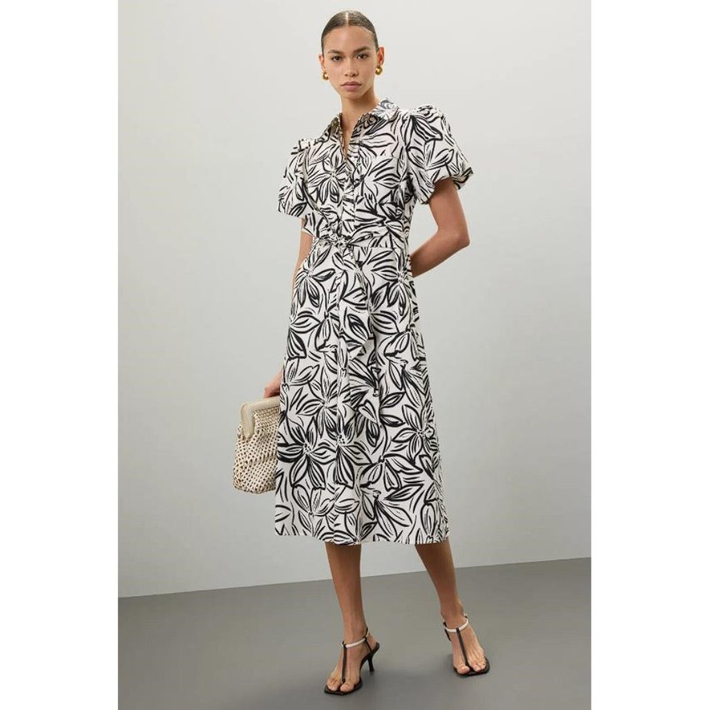 Toccin X Rtr Women's Puff Sleeve Shirt Dress Size S